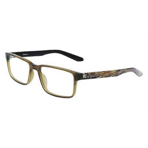 Dragon DR2028-313-56.1 Olive Crystal Olive Resin Eyeglasses