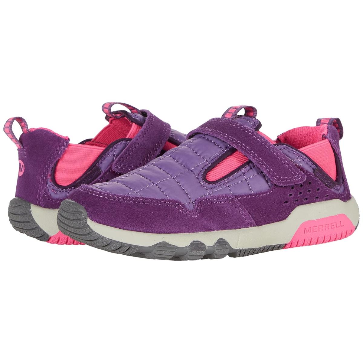 Girl`s Shoes Merrell Kids Free Roam Hut Moc Little Kid/big Kid Purple/Pink