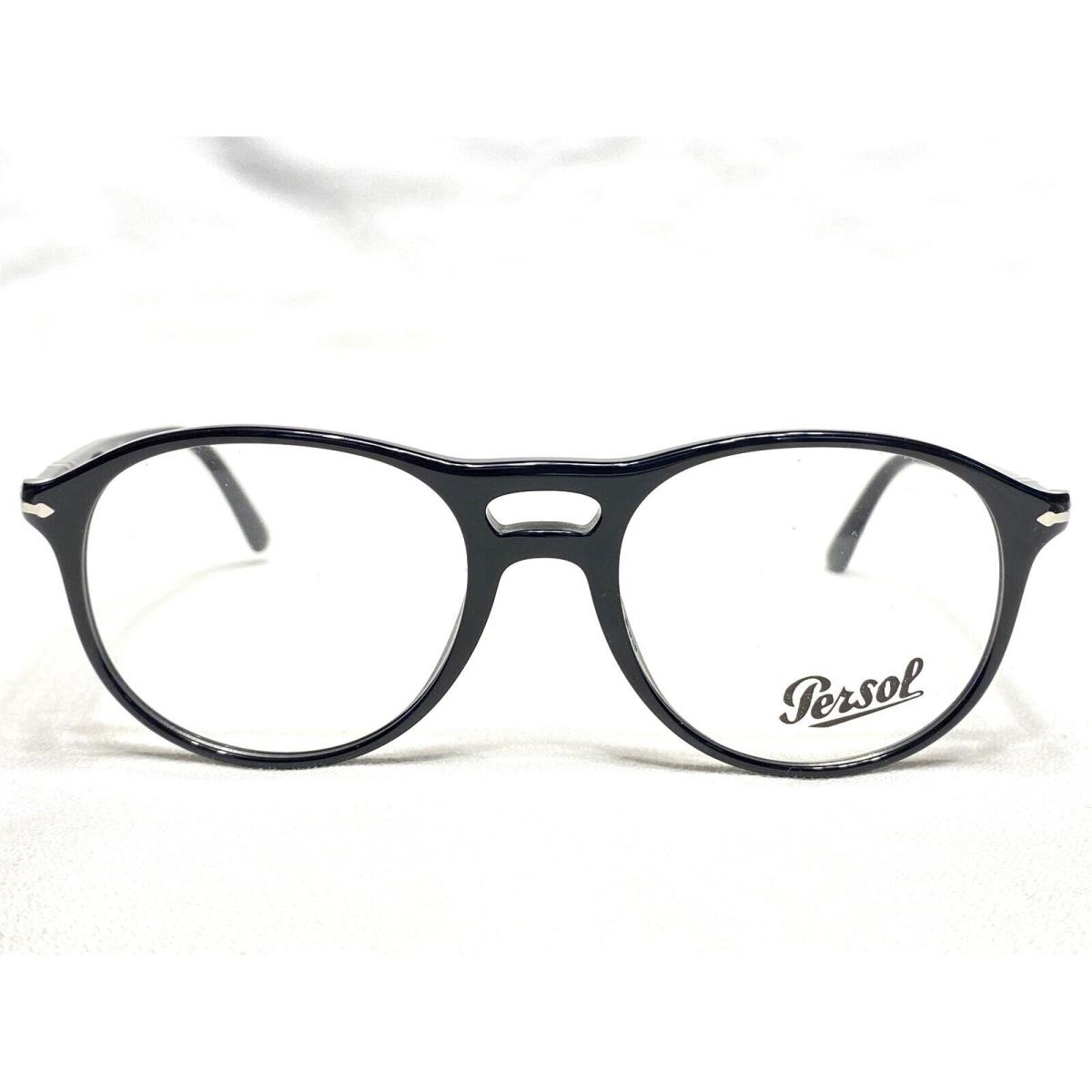 Persol PO3202V 95 Mens Black Rectangle Square Eyeglasses Frames 53/19 145