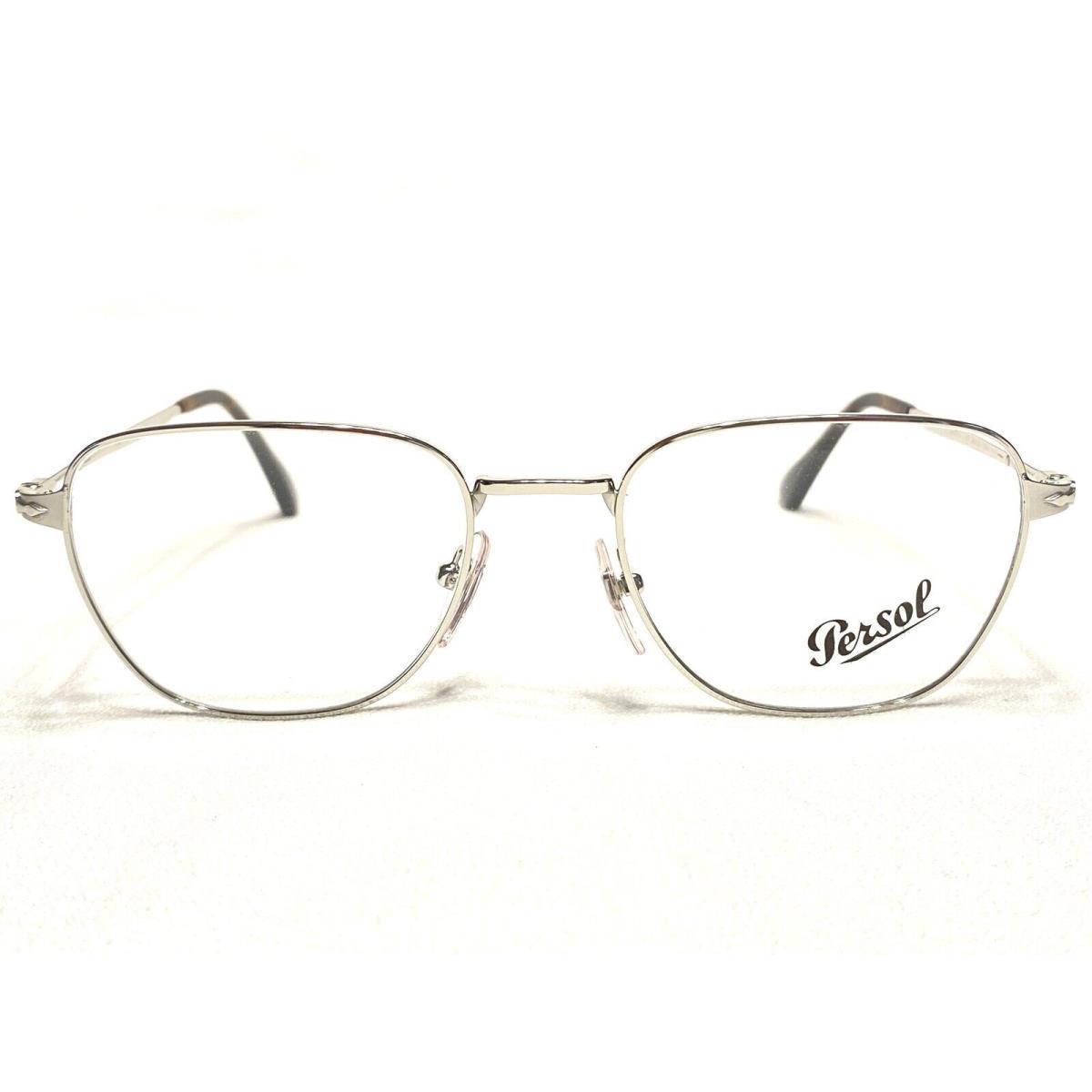 Persol PO2447V 518 Mens Silver Rectangle Square Eyeglasses Frames 54/20 145