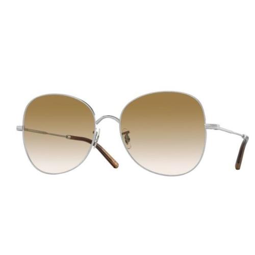 Oliver Peoples 0OV1313 Eliane 5063 Silver/honey Gradient Eyeglasses/sunglasses - Brushed Silver Frame, Honey Gradient Lens