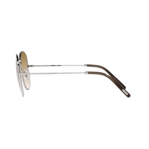 Oliver Peoples eyeglasses Eliane - Brushed Silver Frame, Honey Gradient Lens 1