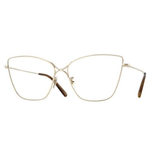 Oliver Peoples 0OV1288S Marlyse 5145SB Gold/ Blue Block Women`s Eyeglasses - Gold Frame, Blue Block Lens