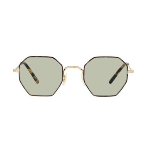 Oliver Peoples 0OV1312 Holender 5320 Brushed Gold/tortoise Eyeglasses/sunglasses - Frame: Brushed Gold/Tortoise, Lens: Clear/Green Wash