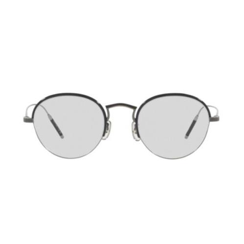 Oliver Peoples OV1290T TK 6 5076 Pewter/black Round Unisex Eyeglasses/sunglasses