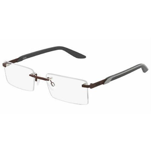 Puma PE0151oi-002 Brown Black Eyeglasses
