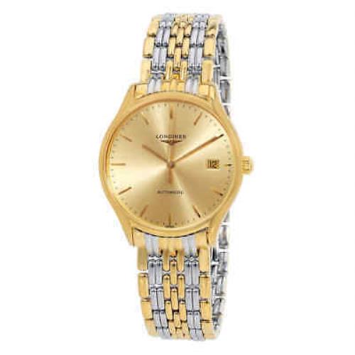 Longines La Grande Classique Presence Automatic Ladies Watch L4.860.2.32.7 - Champagne Dial, Two-tone (Silver-tone and Yellow Gold PVD) Band