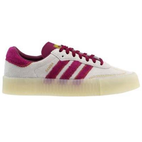 Adidas FZ3637 Sambarose Platform Womens Sneakers Shoes Casual - Off - Off White,Purple