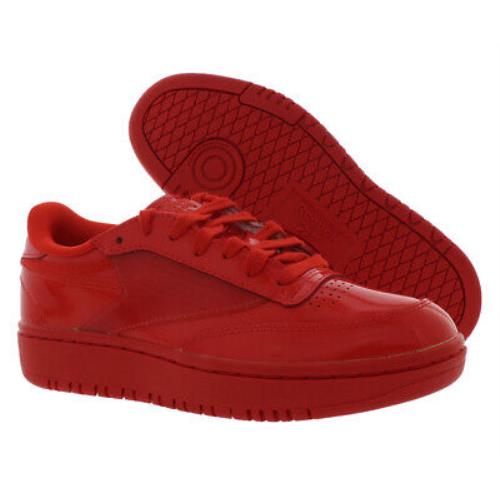 Reebok Cardi Club C Double Womens Shoes Size 7 Color: Red/red/red - Red/Red/Red , Red Main