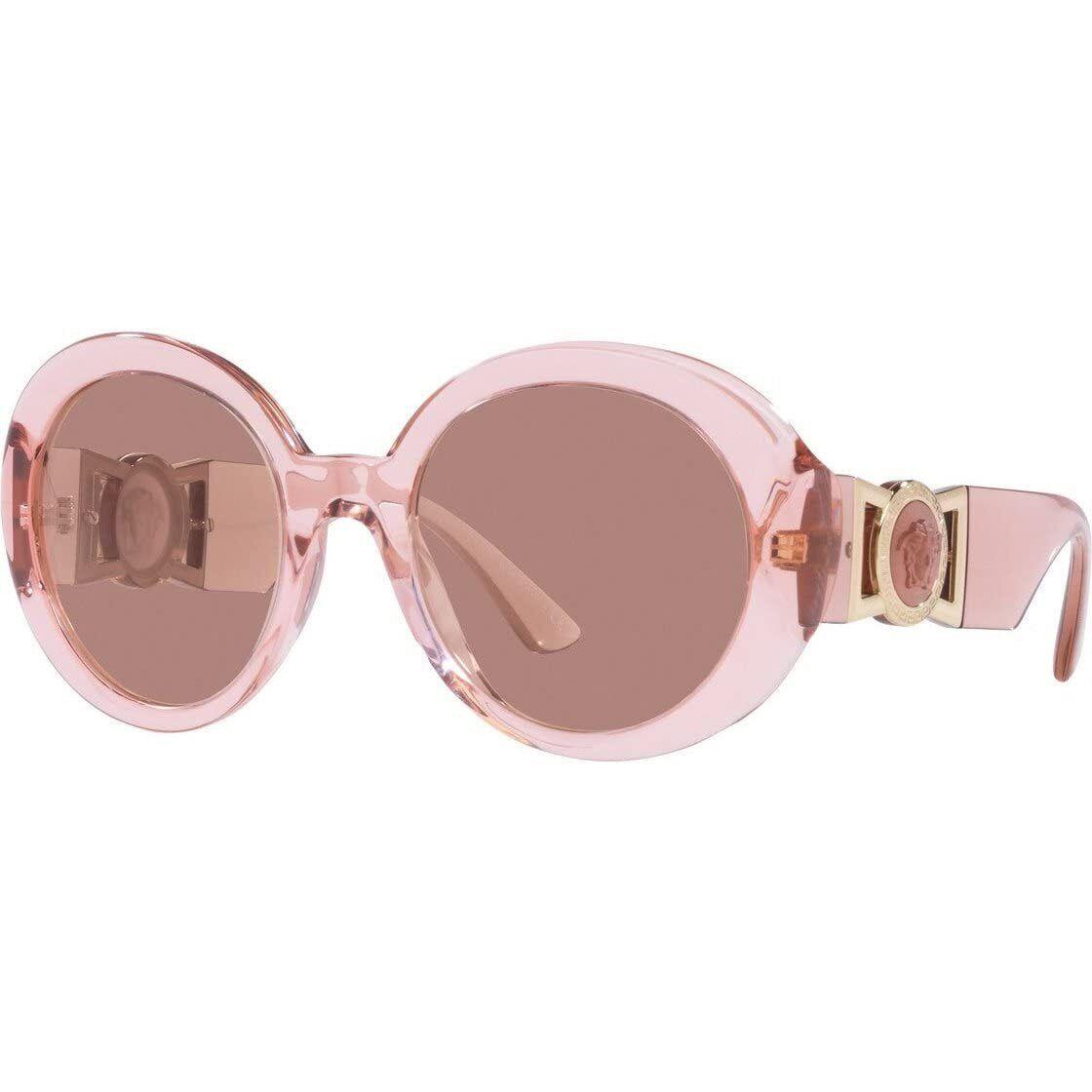 Versace Sunglasses VE4414F 533973 55mm Transparent Pink / Brown Lens