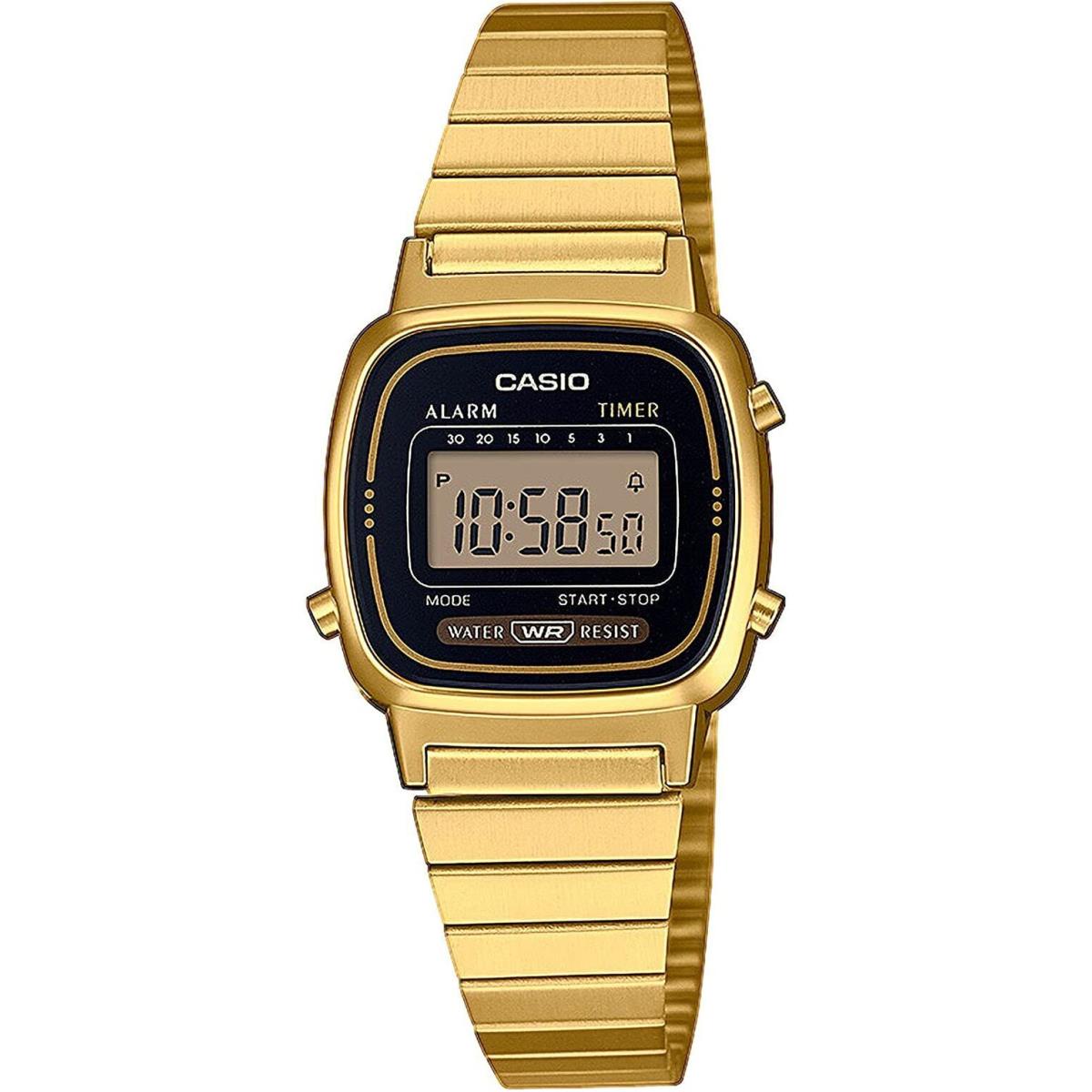 Casio Women`s LA670WEGA-1 Vintage Stainless Steel Digital Gold Watch