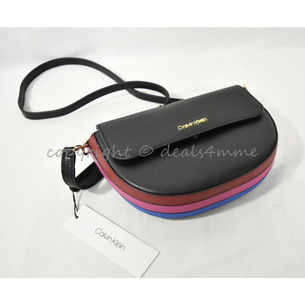 Calvin Klein H9DEREE1 Leather Crossbody/shoulder Bag in Black Multi