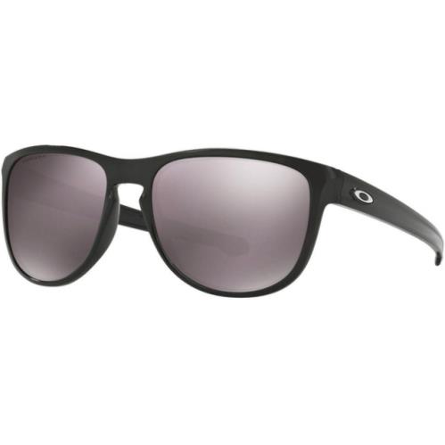 Oakley Sliver Round Sunglasses-polished Black-black Iridium Polarized Lens
