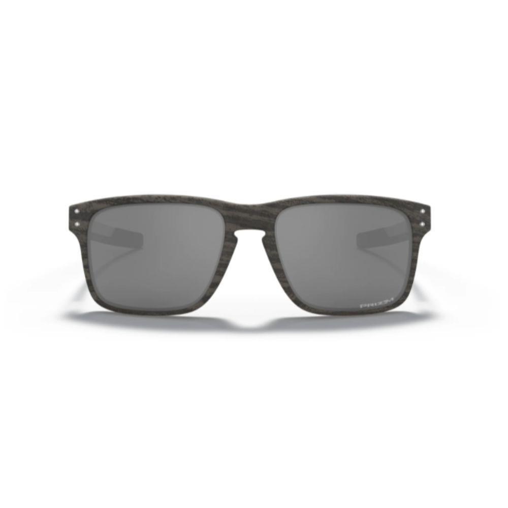 Oakley Holbrook Mix Sunglasses Woodgrain Prizm Black Square - Frame: Brown, Lens: Black