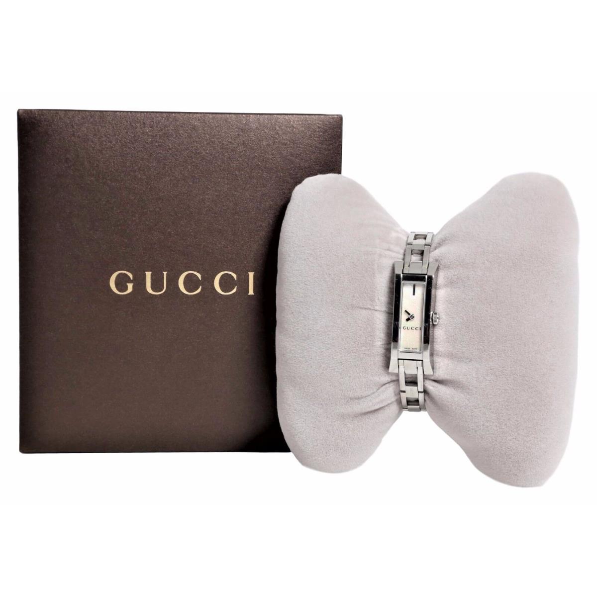 Gucci YA110525 Silver Quartz Mother Of Pearl Dial Women`s Watch 2401