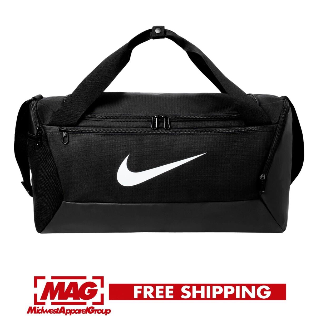 Nike Brasilia Black Small Duffel Training Gym Bag All Sport Swoosh 20 X 11 X 11