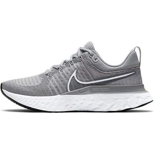 Nike Women`s React Infinity Run Flyknit 2 Running Shoes Grey/white 7 B M US
