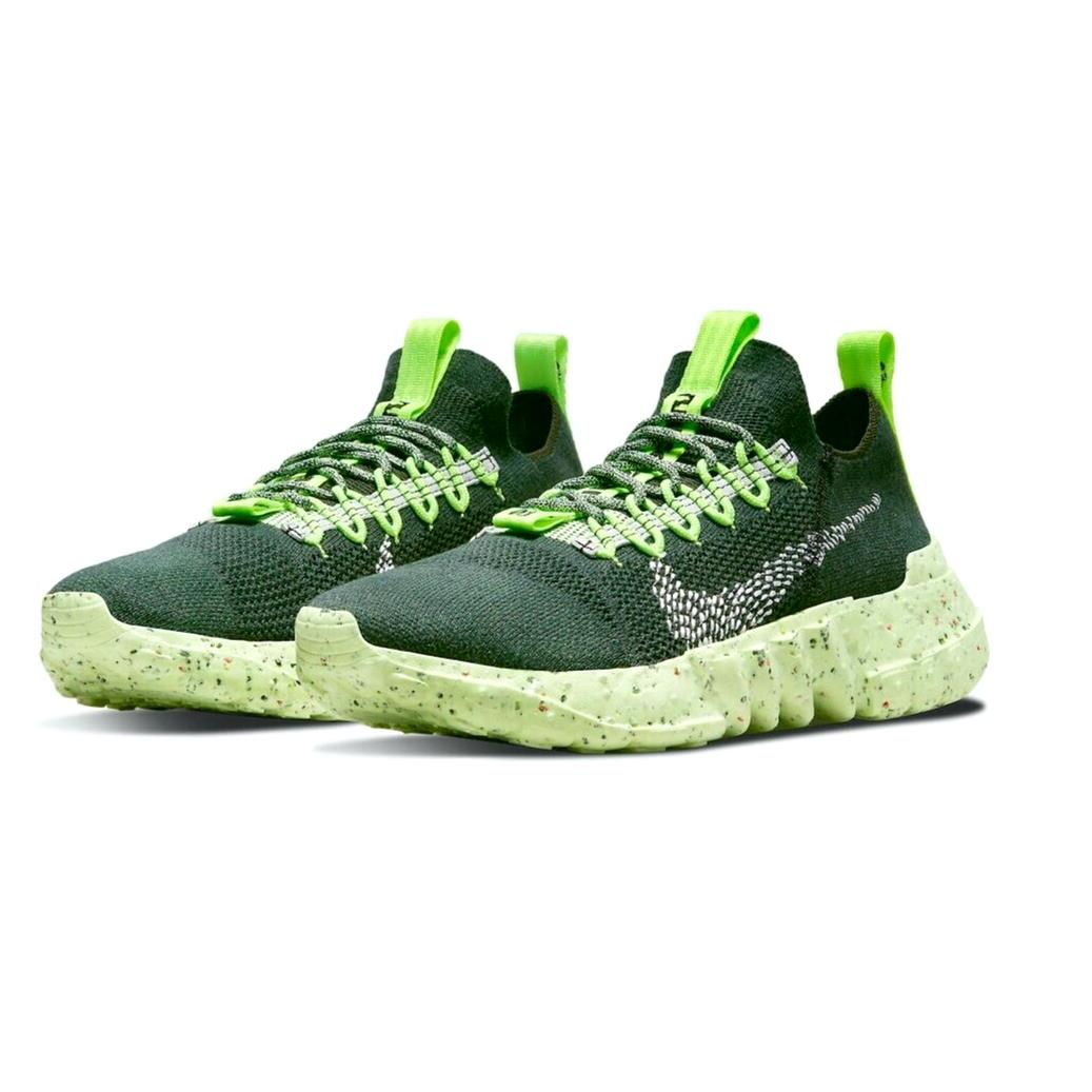 Nike Space Hippie 01 Mens Size 8 Sneaker Shoes DJ3056 300 Carbon Green White