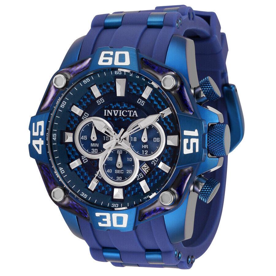 Invicta Pro Diver Chronograph Quartz Blue Dial Men`s Watch 33842