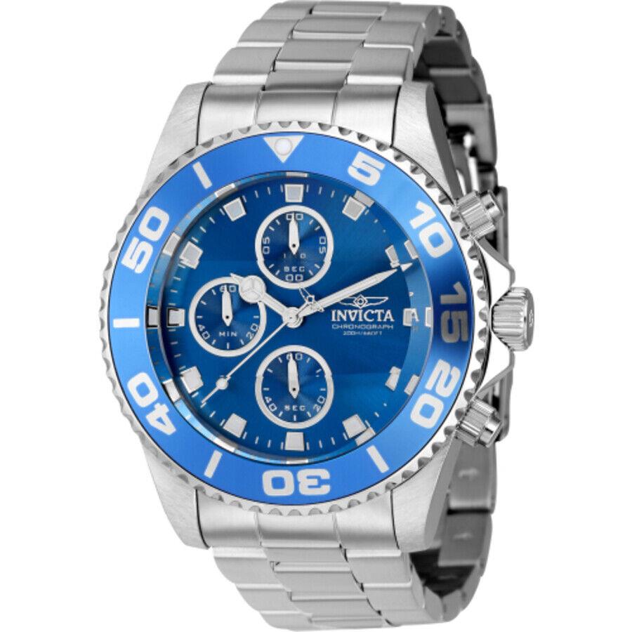 Invicta Pro Diver Chronograph Quartz Blue Dial Men`s Watch 43406