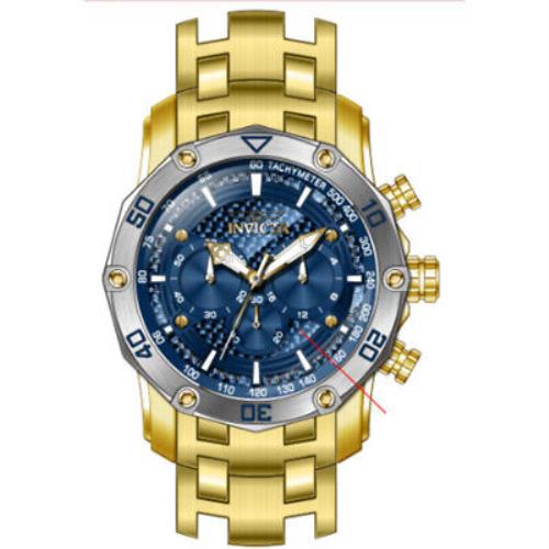 Invicta Pro Diver Chronograph Quartz Blue Dial Men`s Watch 38444
