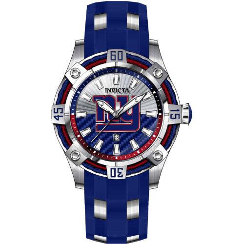 Invicta Nfl New York Giants Men`s Nfl York Giants 52 mm Blue Color Watch