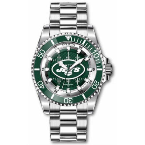 Invicta Nfl York Jets Quartz Green Dial Men`s Watch 43331