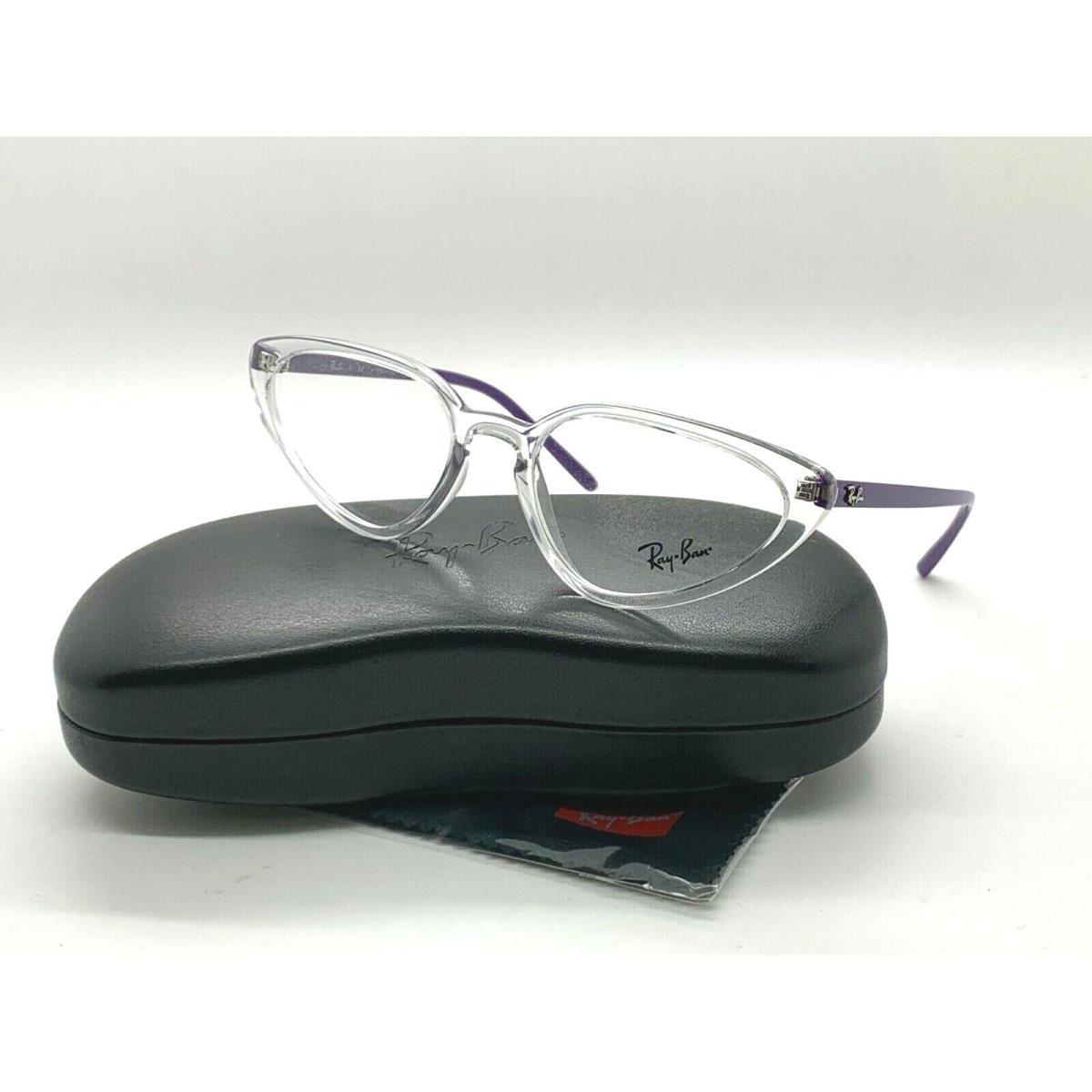 Ray-ban Ray Ban Optical Eyeglasses RB 7188 8086 Crystal Clear/purple 52-18-140MM