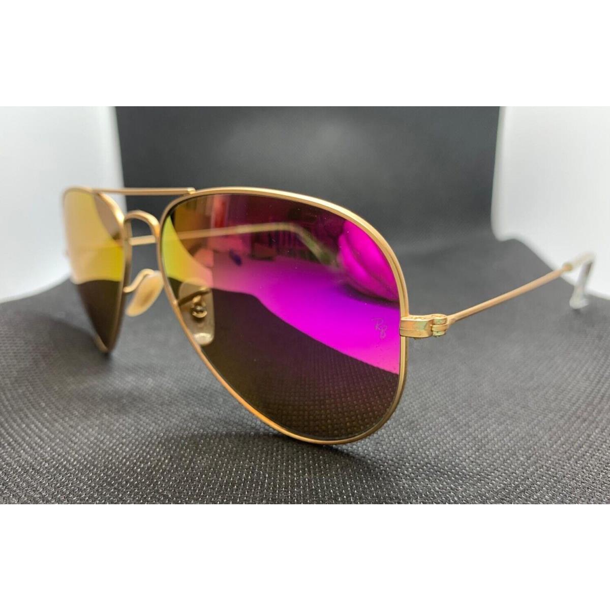 Ray Ban RB3025 112 4T Gold Aviator 58 mm Unisex Sunglasses - Frame: Gold