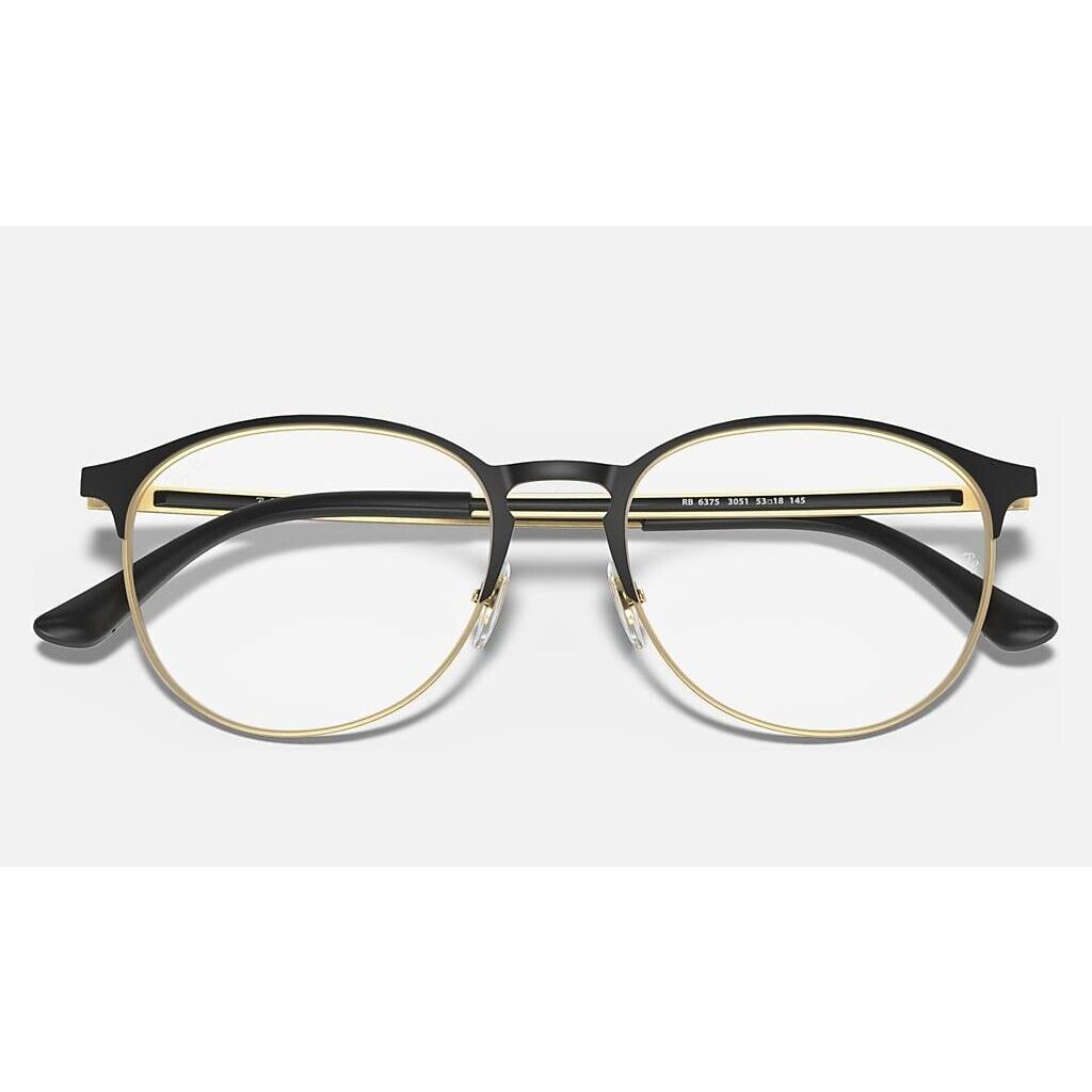 Ray-Ban eyeglasses  - Matte Black and Gold Frame 0