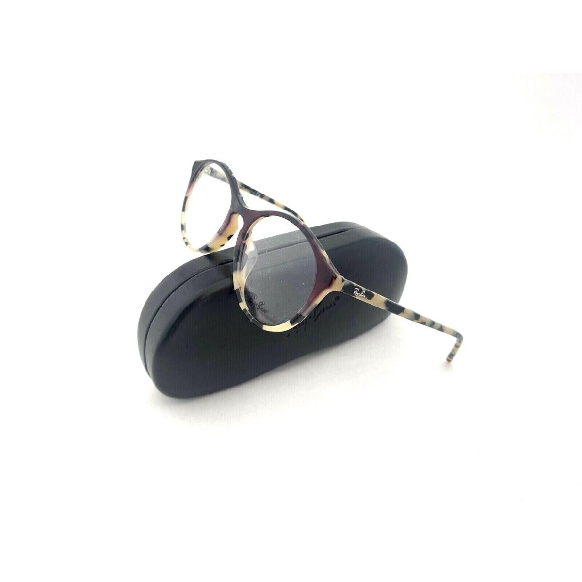 Ray-ban Frames Unisex Acetate Round RB5371F 5869 53 18 140 Leopard Violet