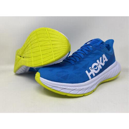 Hoka One One Women`s Carbon X 2 Running Shoes Diva Blue/citrus 10 B M US