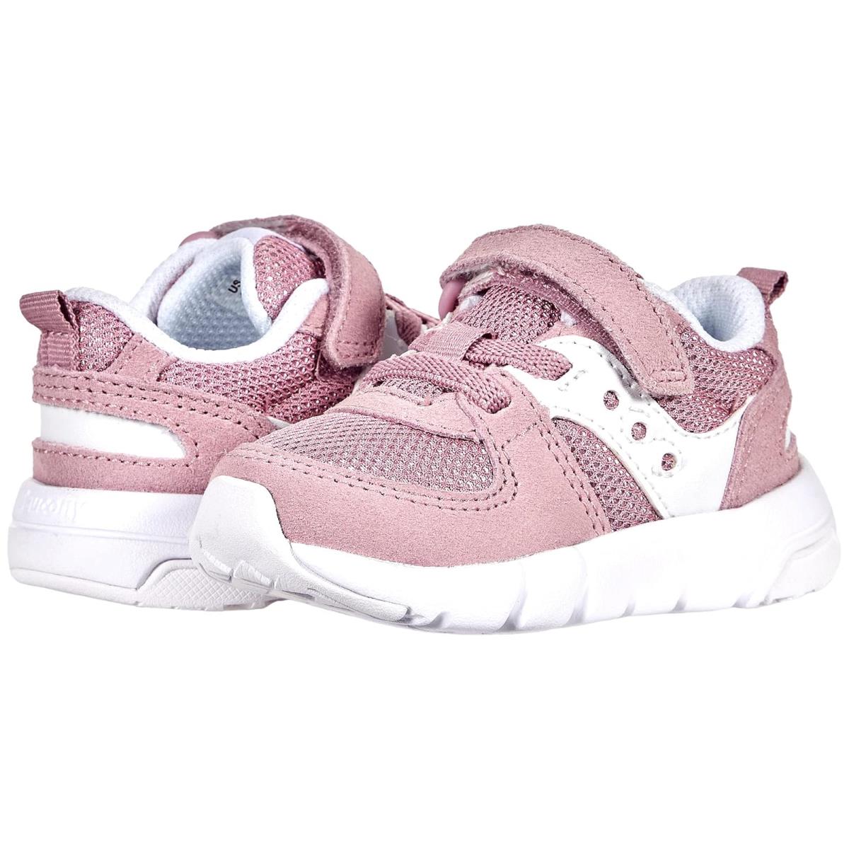 Girl`s Shoes Saucony Kids Originals Jazz Lite 2.0 Toddler/little Kid - White/Navy/Pink