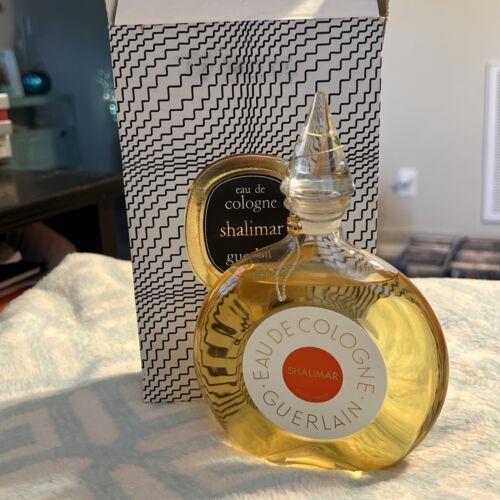 Guerlain Vintage Shalimar Perfume Eau de Cologne 6 oz Rare No. 306. Glass Top