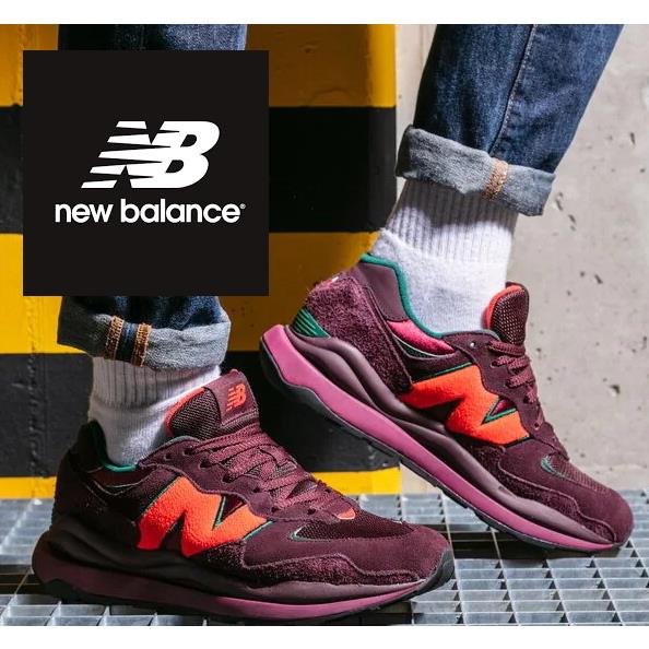 New Balance 57/40 Sneakers Shoes M5740WA1 Burgundy Men`s Size 9.5