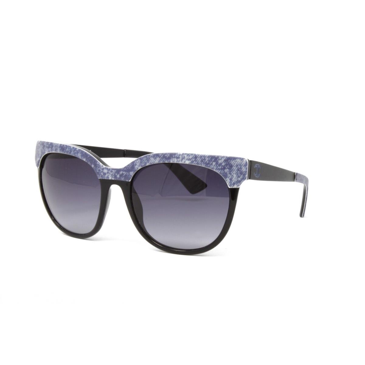 Just Cavalli Women`s Sunglasses JC501S 05W Black Denim 54mm Grey Gradient Lens