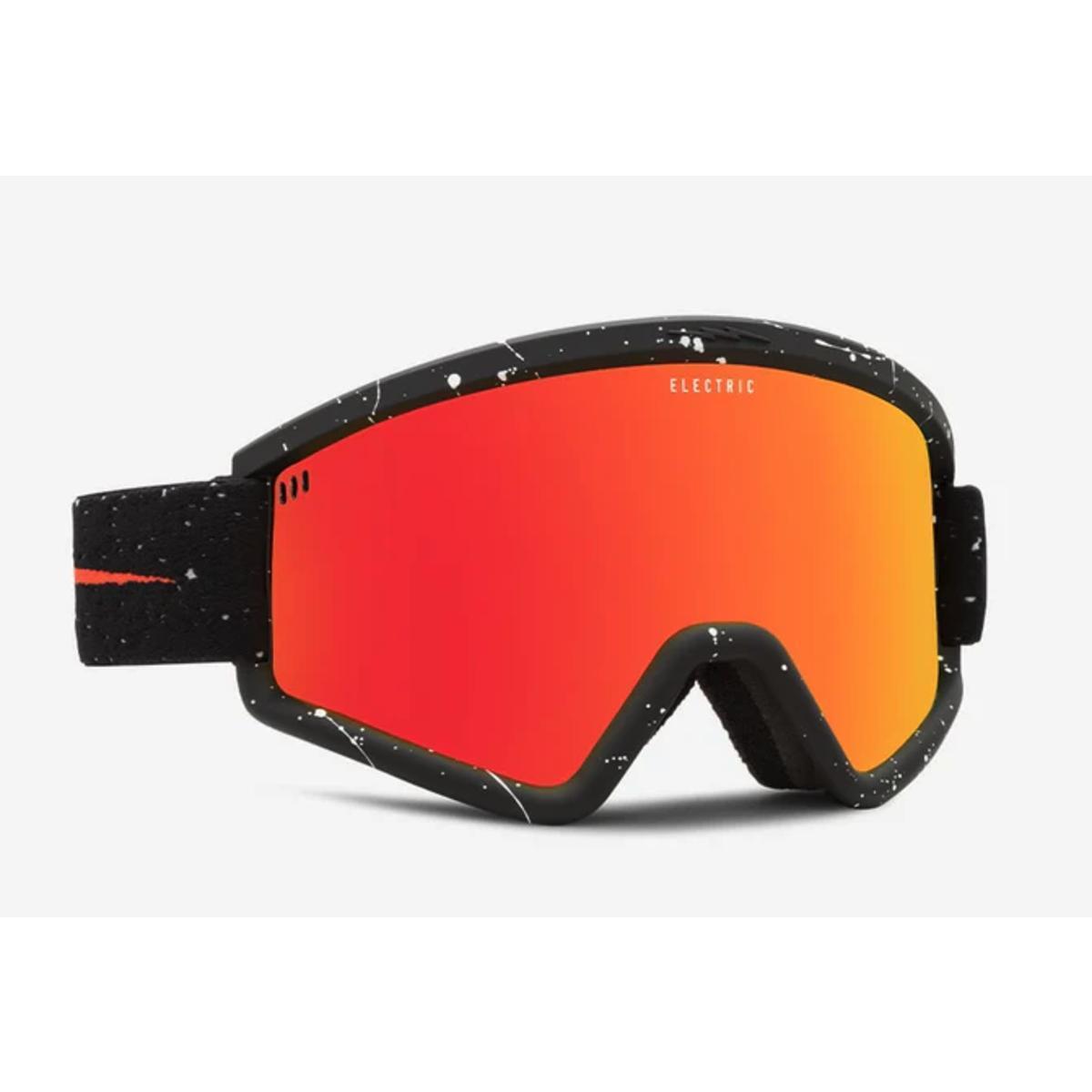 Electric Hex Goggles Matte Speckled Black Fire Chrome