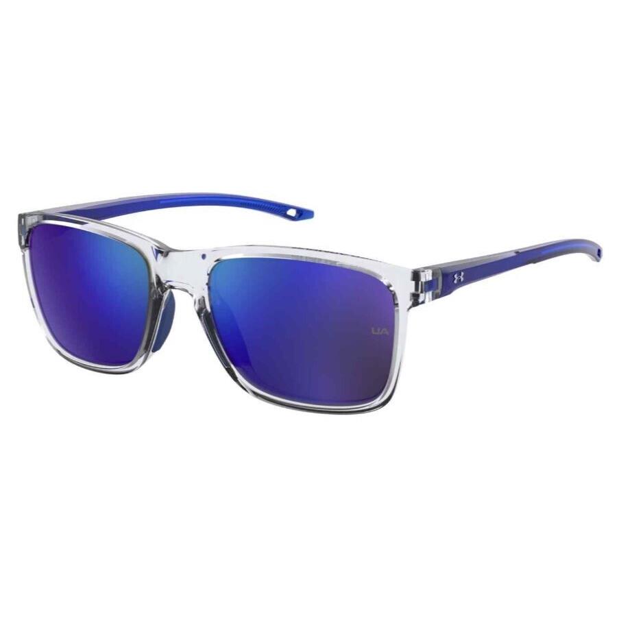 Under Armour UA 7002/S 0QM4/Z0 Crystal-blue/blue Mirrored Teen Sunglasses