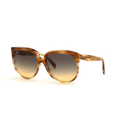 Celine CL40048I 56B Blonde Havana/brown Gradient Sunglasses 62-15