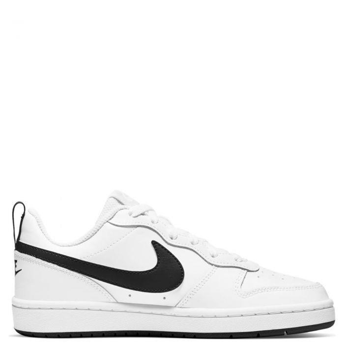Nike Court Borough Low 2 BQ5448-104 Youth Kid`s White Sneakers Shoes HS1730