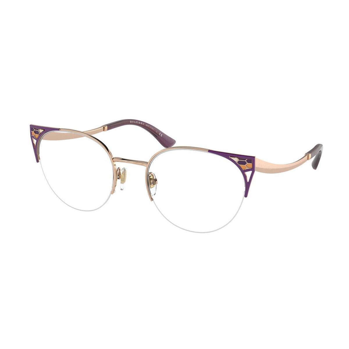 Bvlgari BV2243-2067-53 Purple Gold Eyeglasses