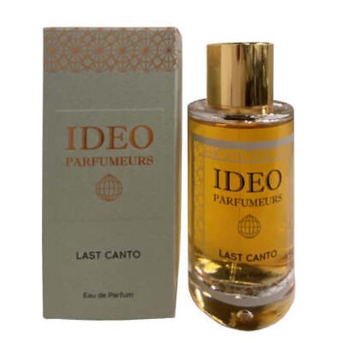 Last Canto by Ideo Parfumeurs For Unisex Edp 3.3 / 3.4 oz