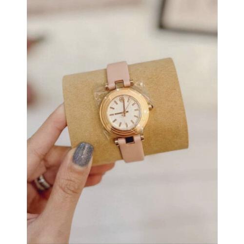 Tory Burch Pink Leather Rose Gold Case Ivory Dial Classic T Watch TBW9008 - Tory  Burch watch - 796483340947 | Fash Brands