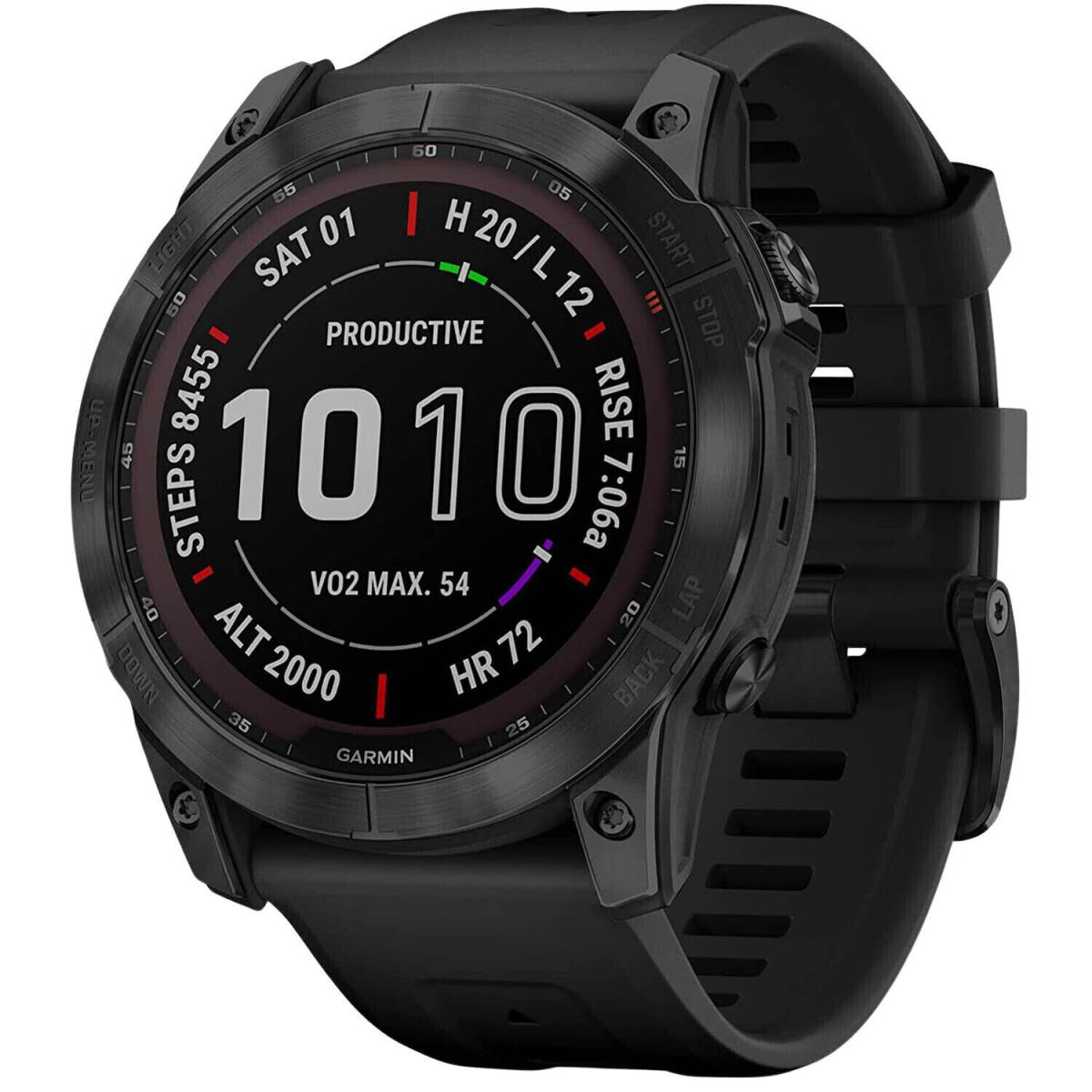 Garmin Fēnix 7X Sapphire Solar f Nix 7X Sapphire Solar Gps Watch - Black