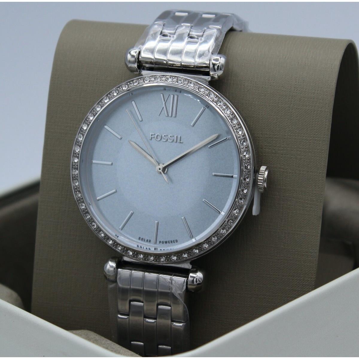 Fossil Tillie Solar Silver Crystals BQ3819 Women s Watch Fossil