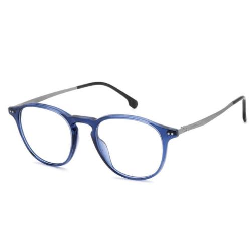 Carrera 8876 0PJP Blue/ruthenium Rectangle Men`s Eyeglasses