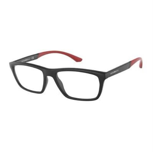 Emporio Armani 0EA3187F-5042-56 Black Red Eyeglasses