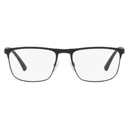 Emporio Armani EA1079 Men Eyeglasses Rectangle Black 55mm