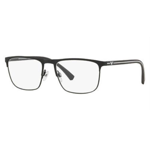 Emporio Armani eyeglasses  - Black Frame, Demo Lens, Rubber Black Model 0