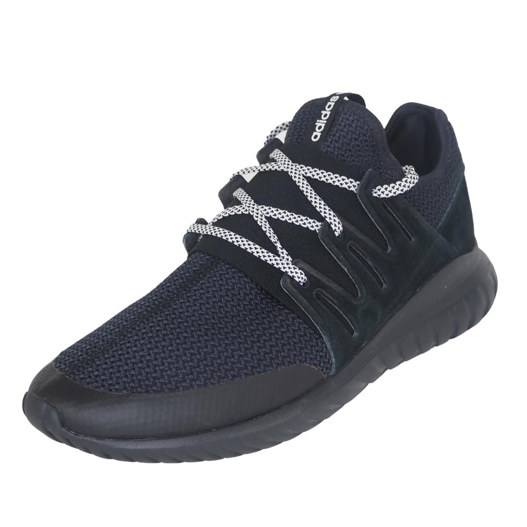 Adidas Tubular Radial Men`s Running Shoes Core Black Vintage S76719 Mesh Sz 11.5